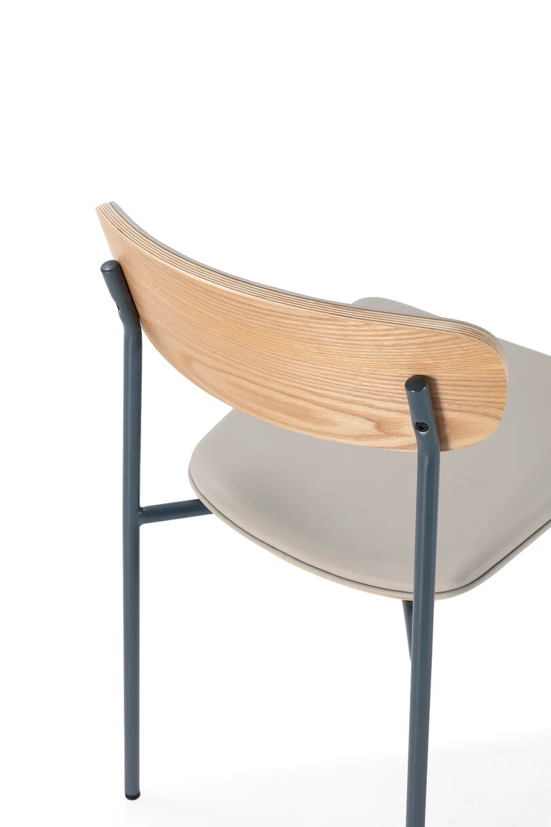 Set di 2 sedie con gambe in metallo blu Saulyn 52x78 cm