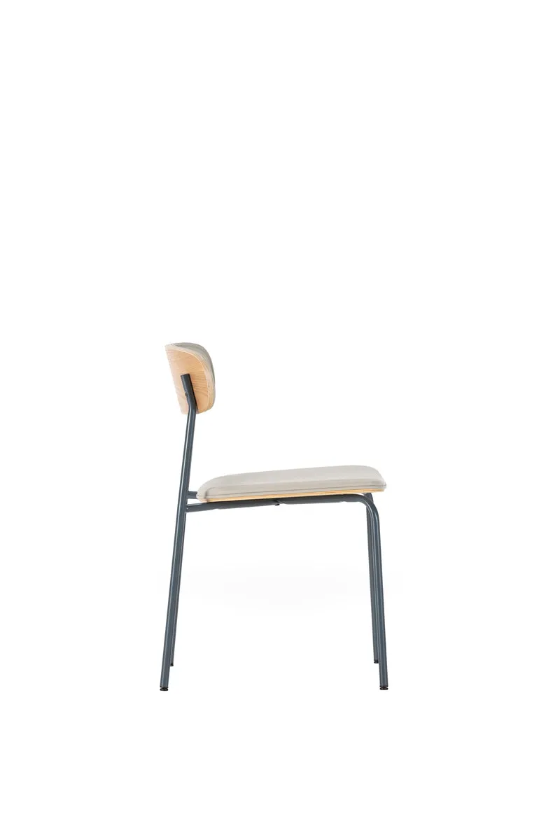 Set di 2 sedie con gambe in metallo blu Saulyn 52x78 cm