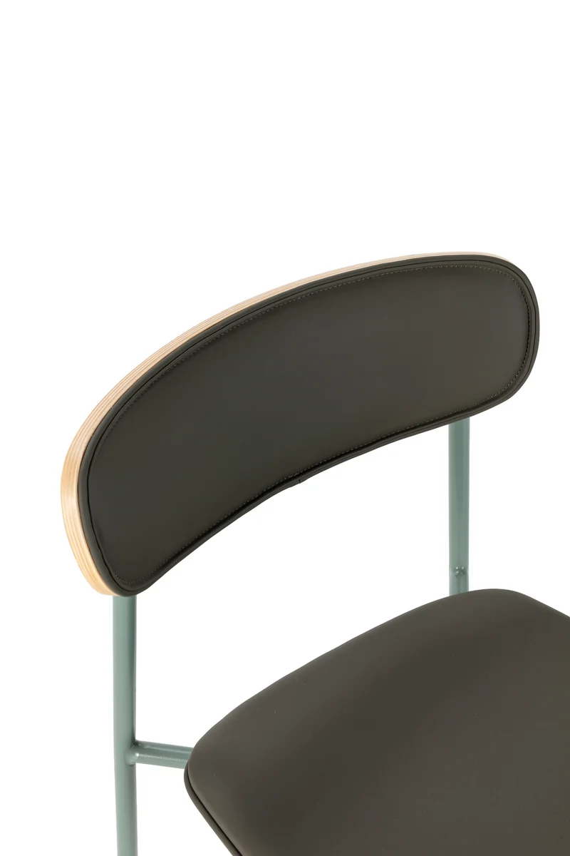 Set di 2 sedie con gambe in metallo blu Saulyn 52x78 cm