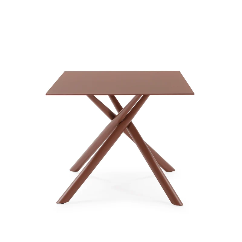 Tavolo rettangolare con gamba in metallo Lexy 180x75 cm