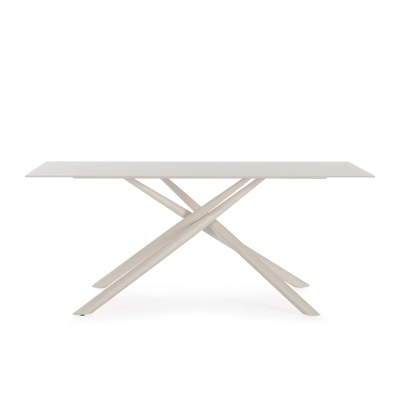 Tavolo rettangolare con gamba in metallo Lexy 180x75 cm