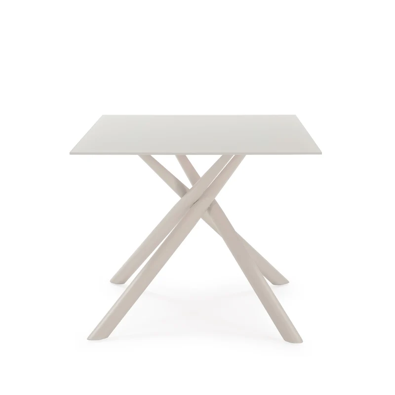 Tavolo rettangolare con gamba in metallo Lexy 180x75 cm