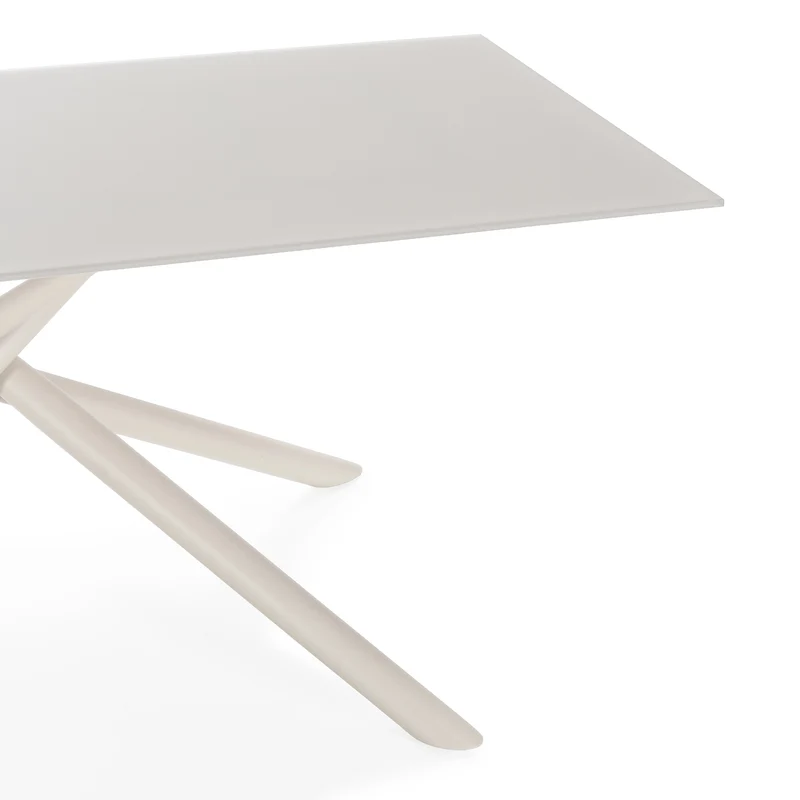 Tavolo rettangolare con gamba in metallo Lexy 180x75 cm