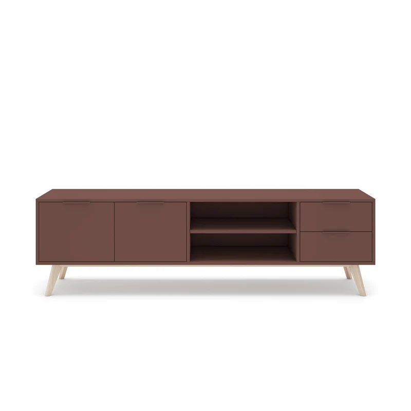 Mobile TV 2 ante 2 cassetti in legno di pino Lith 180x53 cm
