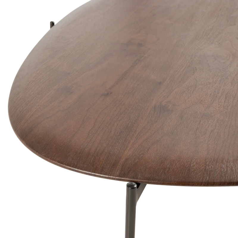 Tavolino in legno rovere scuro Onyx 121x26 cm