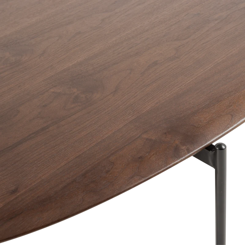 Tavolino in legno rovere scuro Onyx 121x26 cm