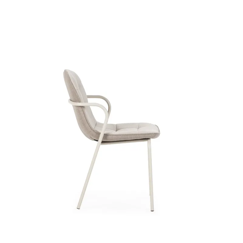 Set di 4 sedie con gamba in metallo Kaia 81x46 cm