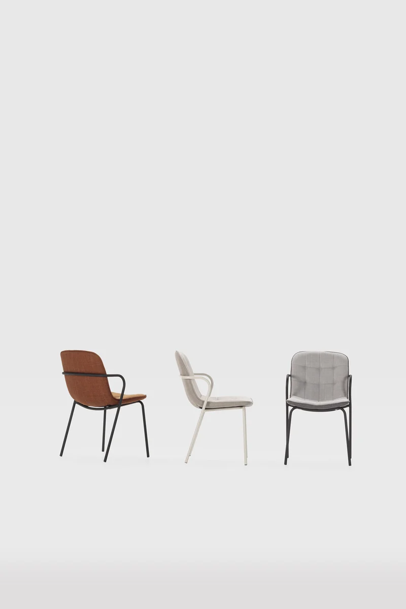 Set di 4 sedie con gamba in metallo Kaia 81x46 cm
