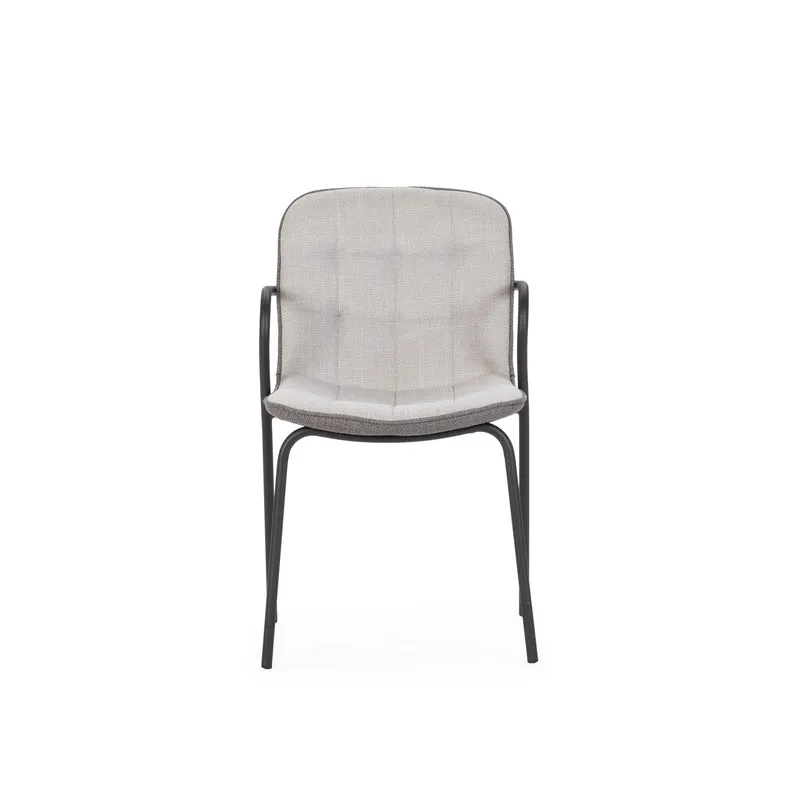 Set di 4 sedie con gamba in metallo Kaia 81x46 cm