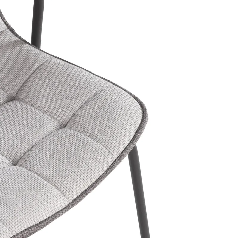 Set di 4 sedie con gamba in metallo Kaia 81x46 cm