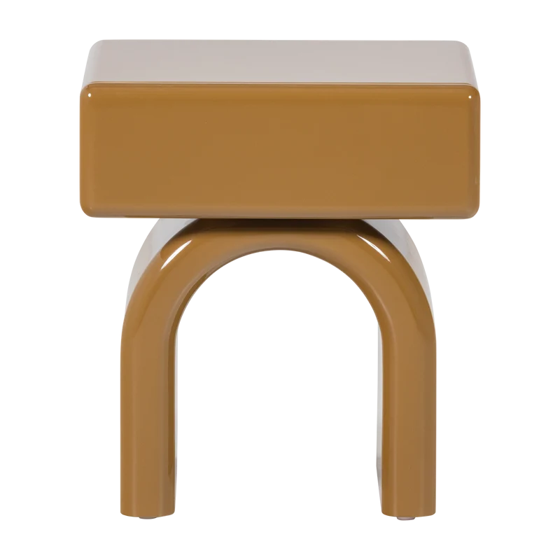 Tavolino in legno massello di pino giallo miele Zest 57x40 cm