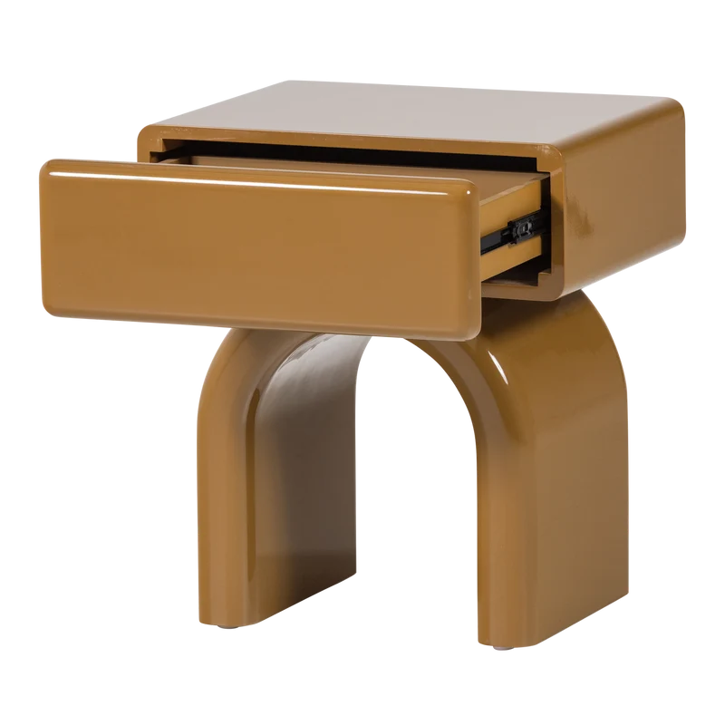 Tavolino in legno massello di pino giallo miele Zest 57x40 cm