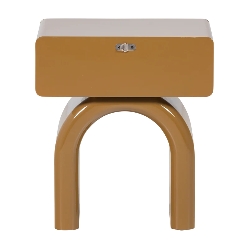 Tavolino in legno massello di pino giallo miele Zest 57x40 cm