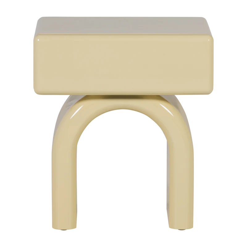 Tavolino in legno massello di pino giallo miele Zest 57x40 cm