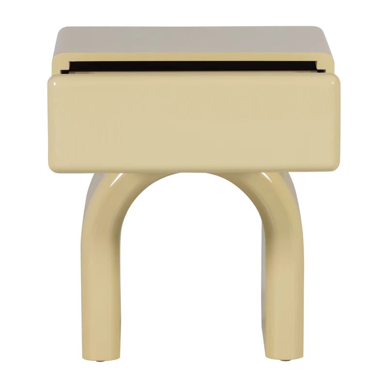 Tavolino in legno massello di pino giallo miele Zest 57x40 cm