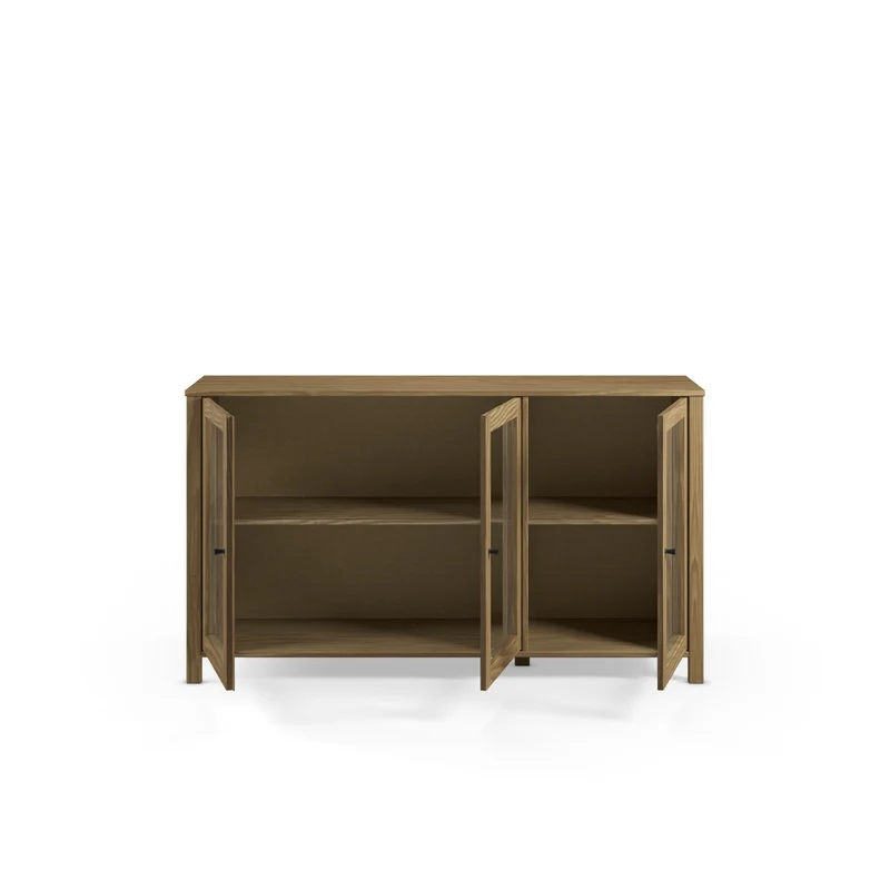 Madia 3 ante in legno di pino Herity 142x80 cm