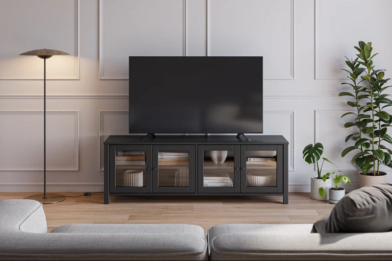 Mobile TV 4 ante in legno di pino Herity 150x50 cm