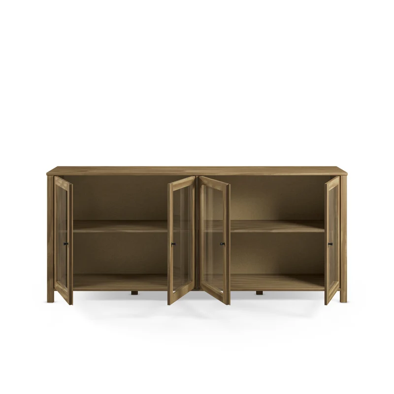 Madia 4 ante in legno di pino Herity 186x80 cm