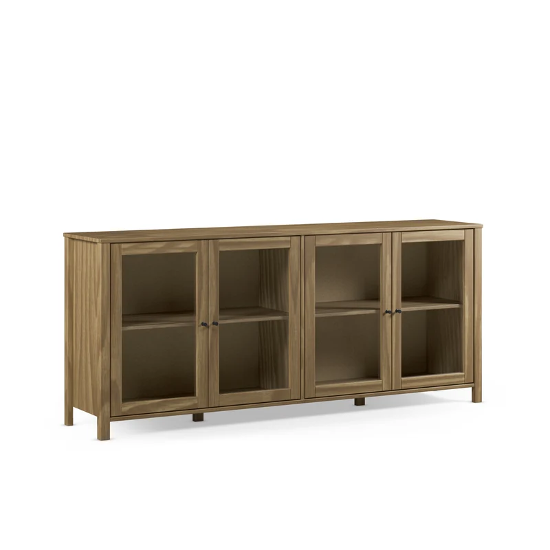 Madia 4 ante in legno di pino Herity 186x80 cm