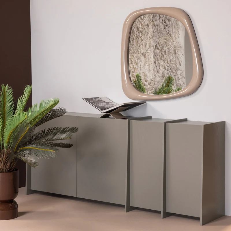 Madia 4 ante in legno di frassino Aske 200x85 cm