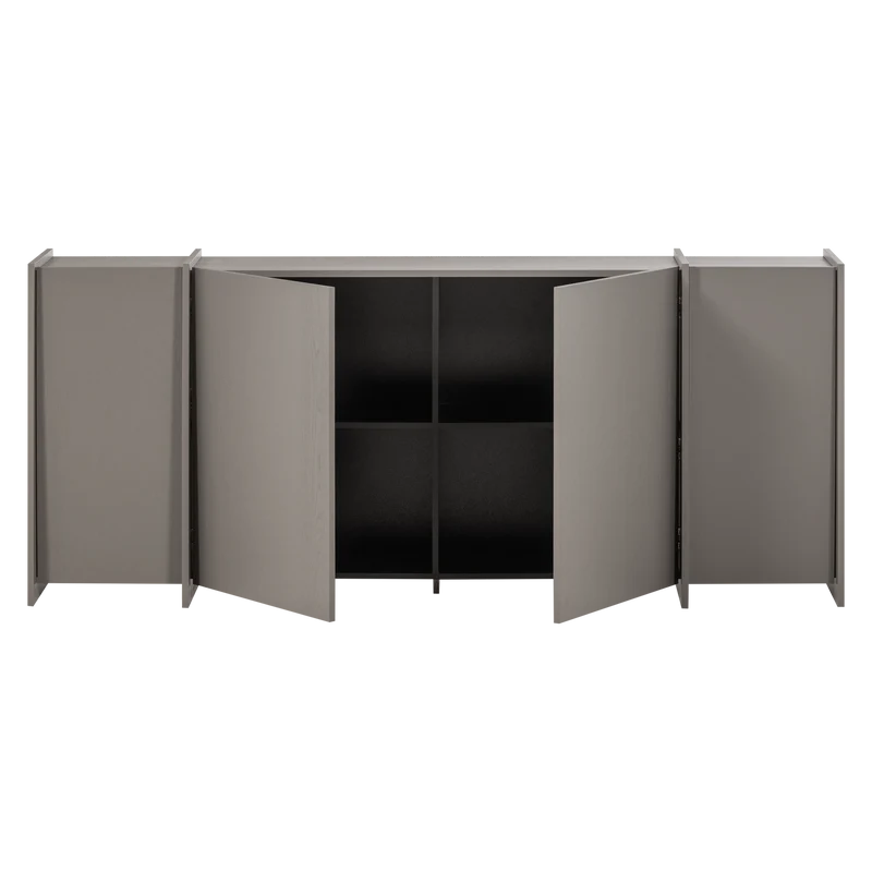 Madia 4 ante in legno di frassino Aske 200x85 cm