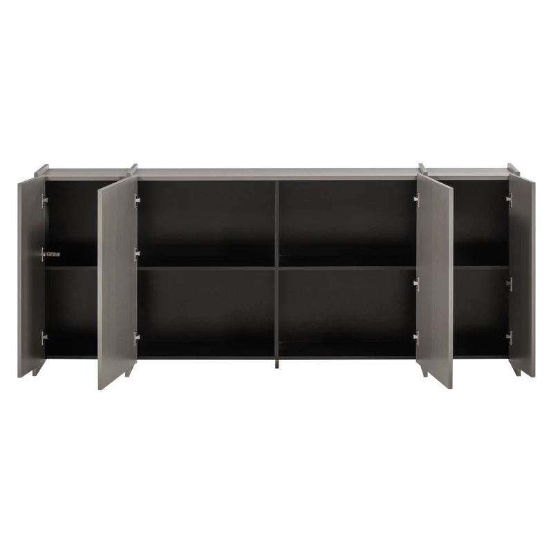 Madia 4 ante in legno di frassino Aske 200x85 cm