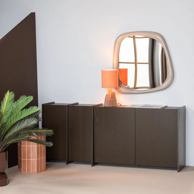 Madia 4 ante in legno di frassino Aske 200x85 cm