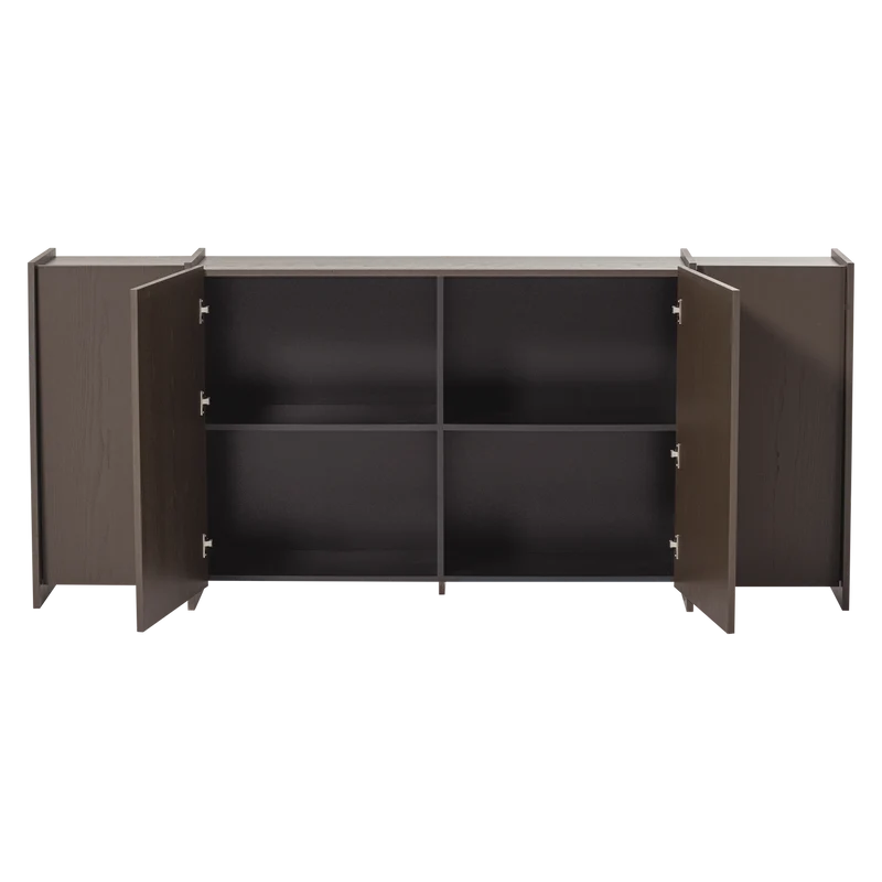 Madia 4 ante in legno di frassino Aske 200x85 cm