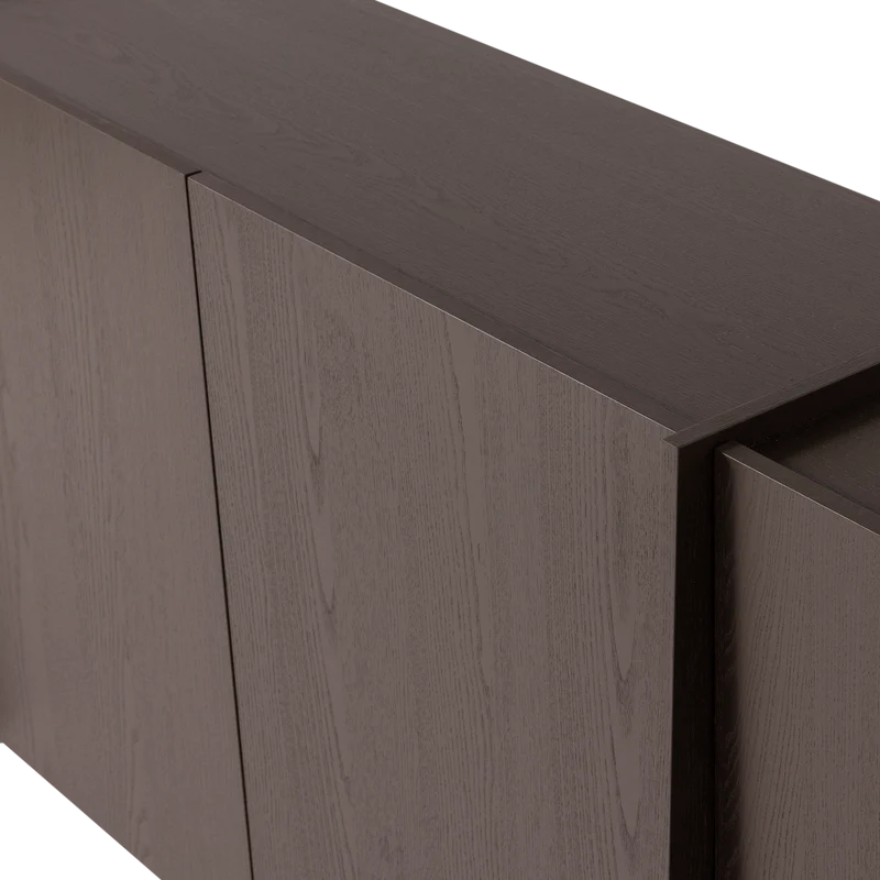 Madia 4 ante in legno di frassino Aske 200x85 cm