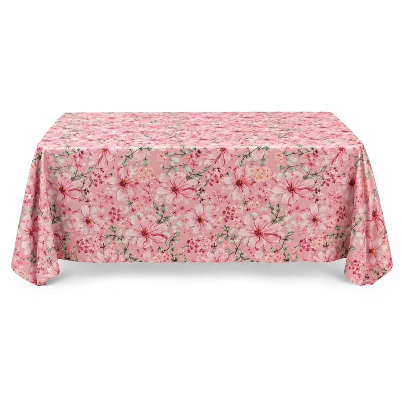 Tovaglia fantasia floreale rosa 140x180 cm – Spring