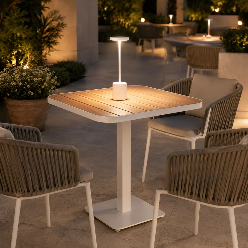 Lampada da tavolo LED ricaricabile USB bianca con luce a 3 modalità