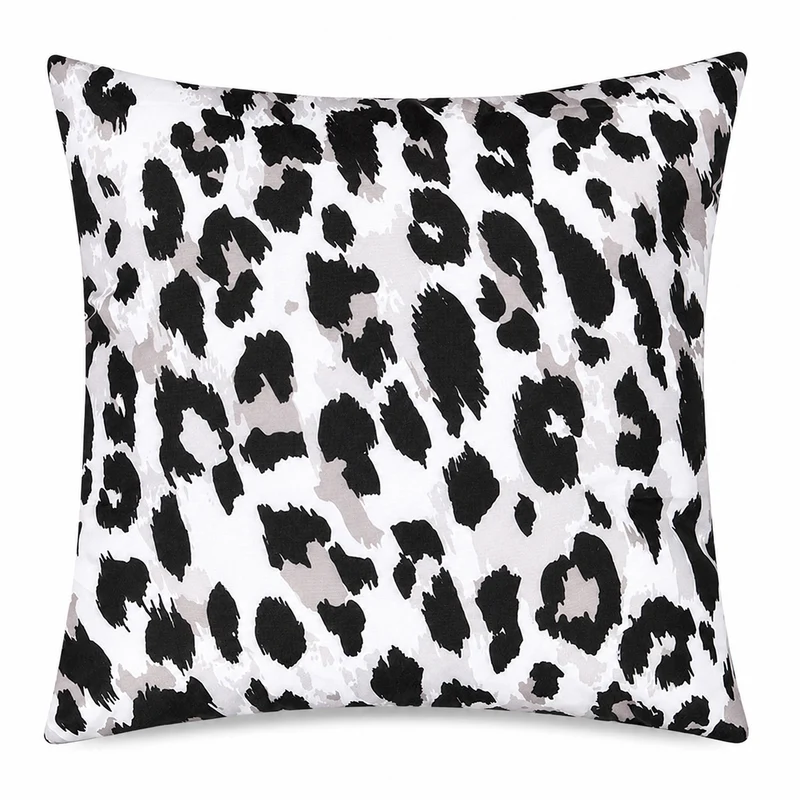 Cuscino da esterno fantasia animalier leopardata bianco e nero 45x45 cm – Felindra