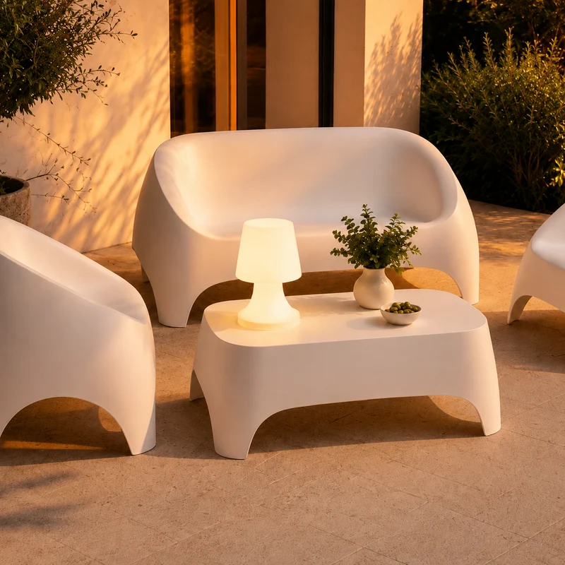 Lampada outdoor LED decorativa bianca a batterie H27 cm – Dokk
