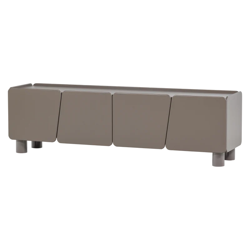 Mobile TV 4 ante in legno di pino Vellor 200x58 cm