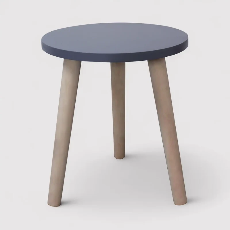 Astrid - Tavolino tondo in stile moderno e scandinavo per salotto