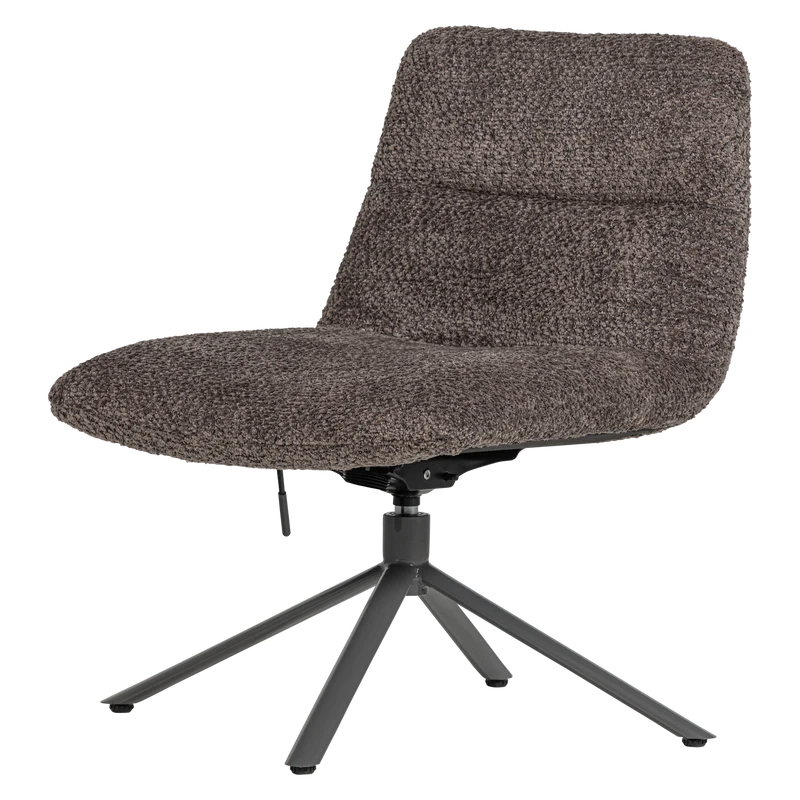 Poltrona girevole in tessuto Welly 73x82 cm