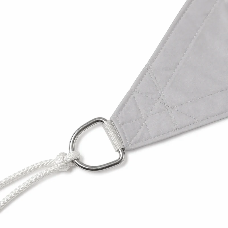 Vela ombreggiante triangolare in poliestere bianco 2x2x2 m – Curacao