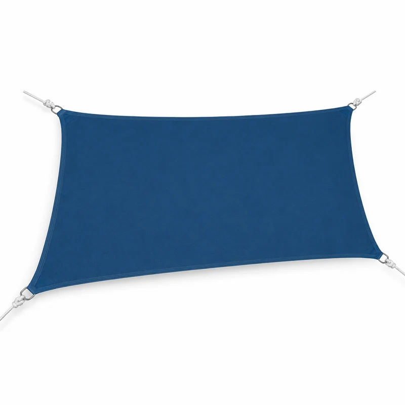 Vela ombreggiante rettangolare in poliestere blu indigo 3x4 m – Curacao