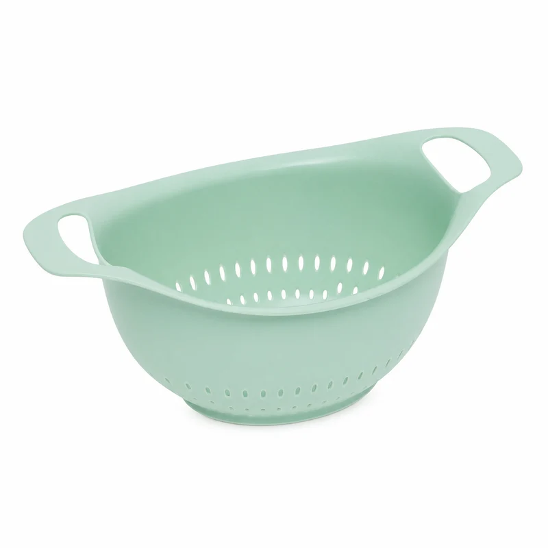 Colino bacinella in polipropilene verde menta con manici 33 cm – Poly