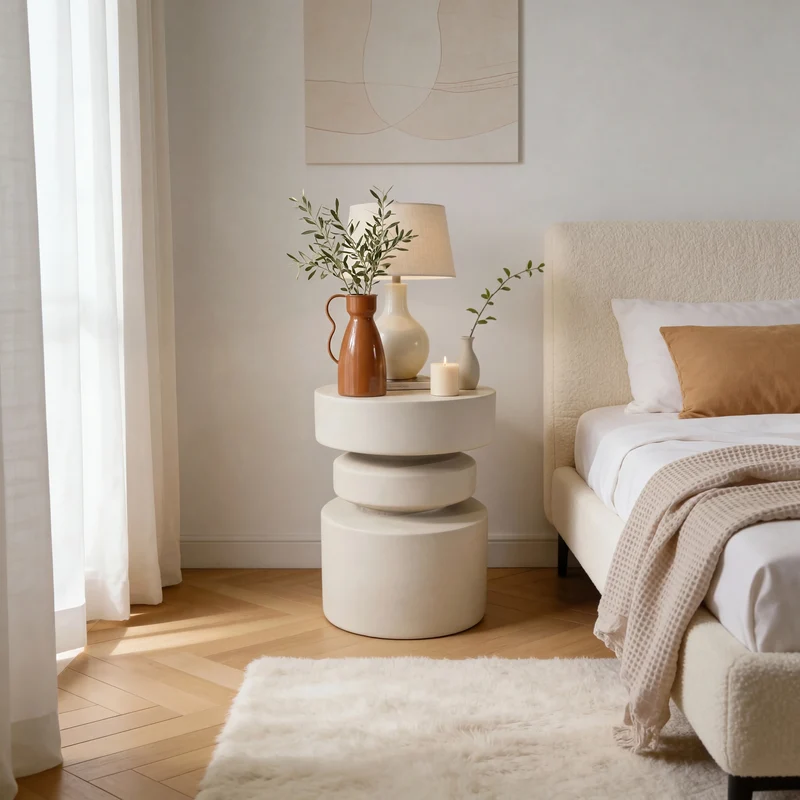 Virella - Vaso per fiori decorativo in metallo arancione stile moderno