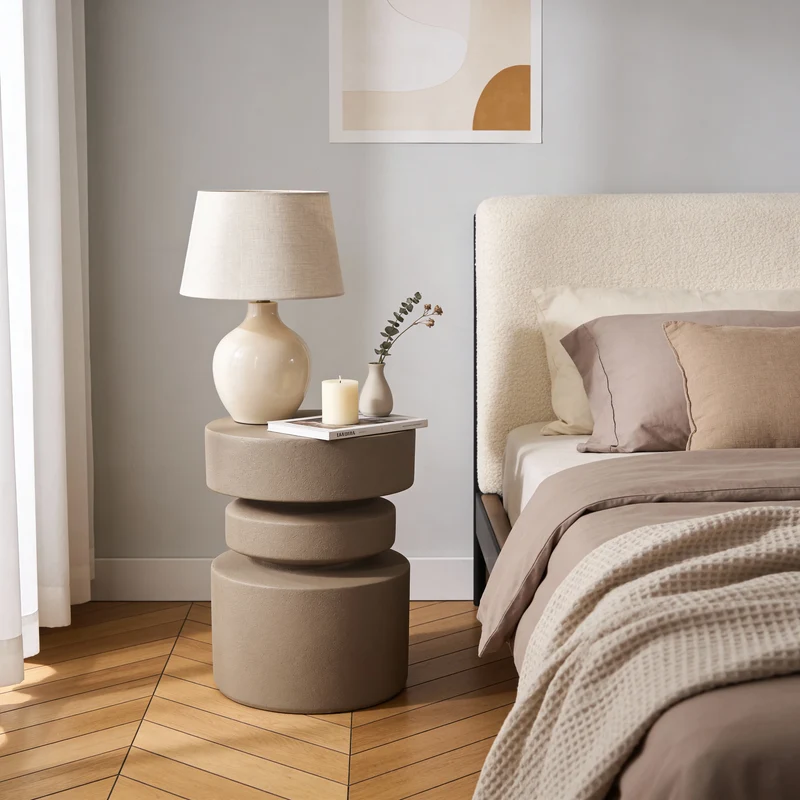 Taren - Tavolino da salotto colore marrone mocha stile moderno