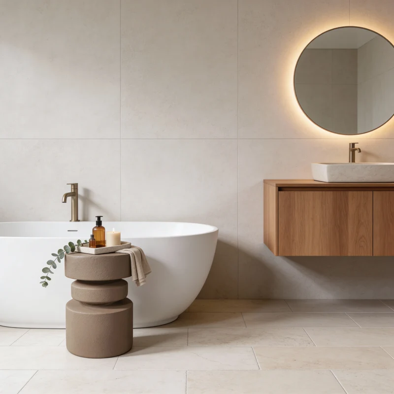 Taren - Tavolino da salotto colore marrone mocha stile moderno