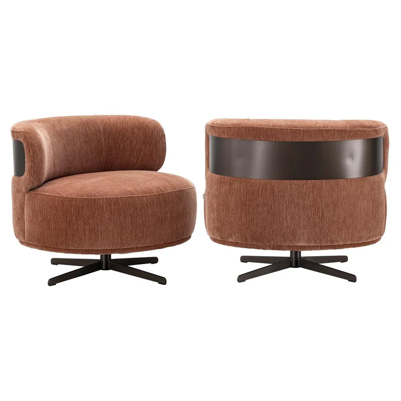 Richmond Interiors Lounge Stuhl Lauren be straight mocha mousse