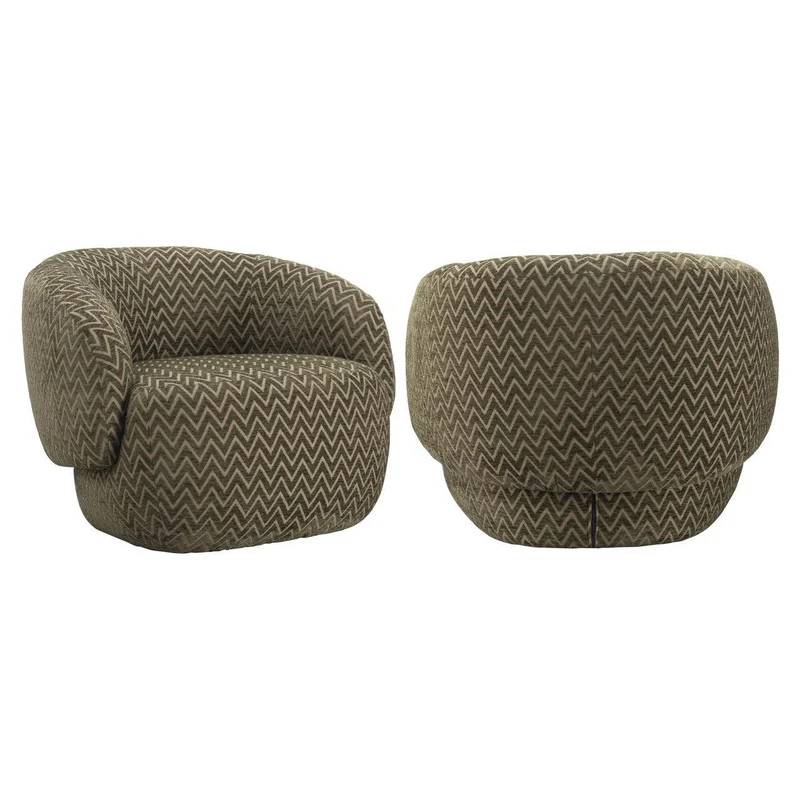 Richmond Interiors Lounge Stuhl Milano moss chevron