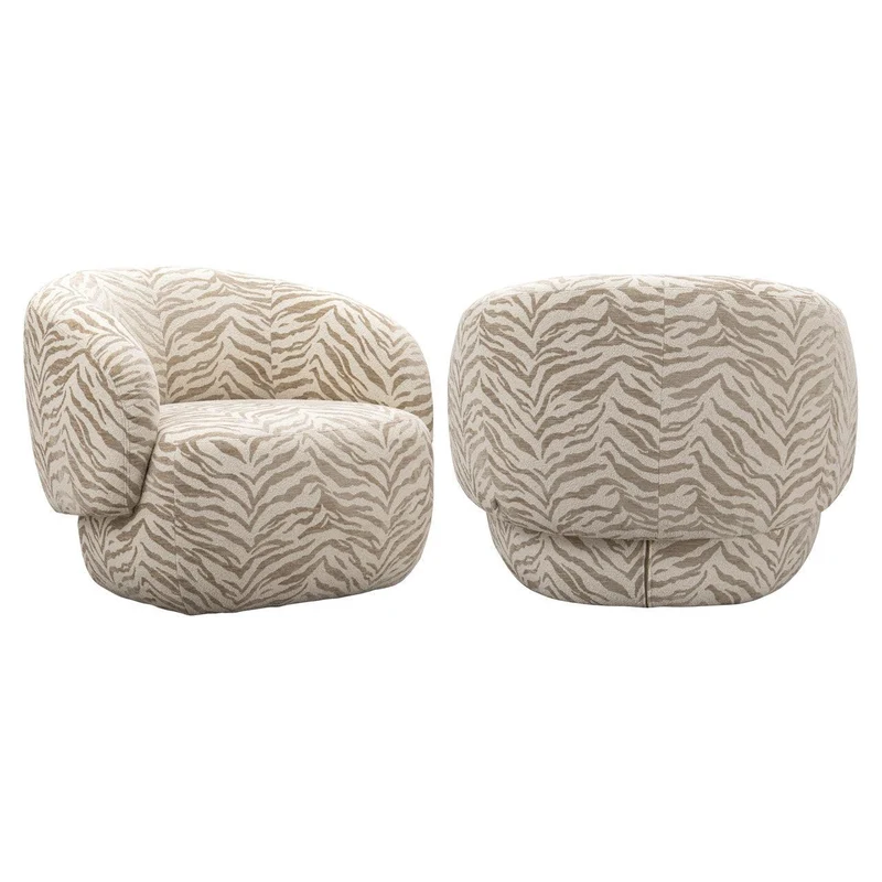 Richmond Interiors Lounge Stuhl Milano beige tiger