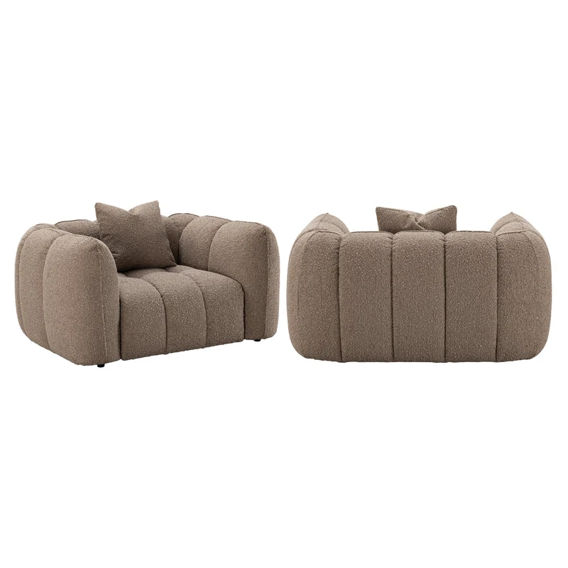 Richmond Interiors Lounge Stuhl Hogan mocca chunky fire retardant
