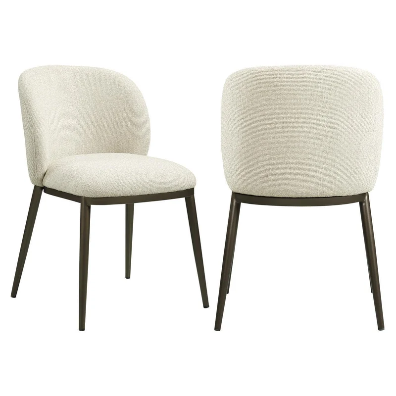 Richmond Interiors Esszimmerstuhl Gandy biscotti fire retardant