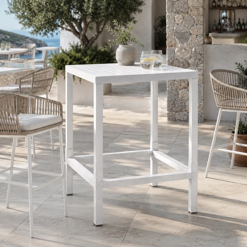 Kit rialzo per tavolo da bar Cube 70x70 cm bianco – High