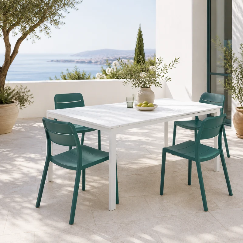 Sedia da giardino monoblocco stile bistrot color maya – Cassia