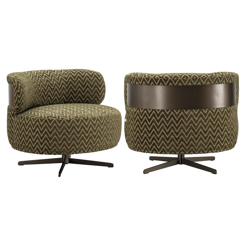 Richmond Interiors Lounge Stuhl Lauren moss chevron